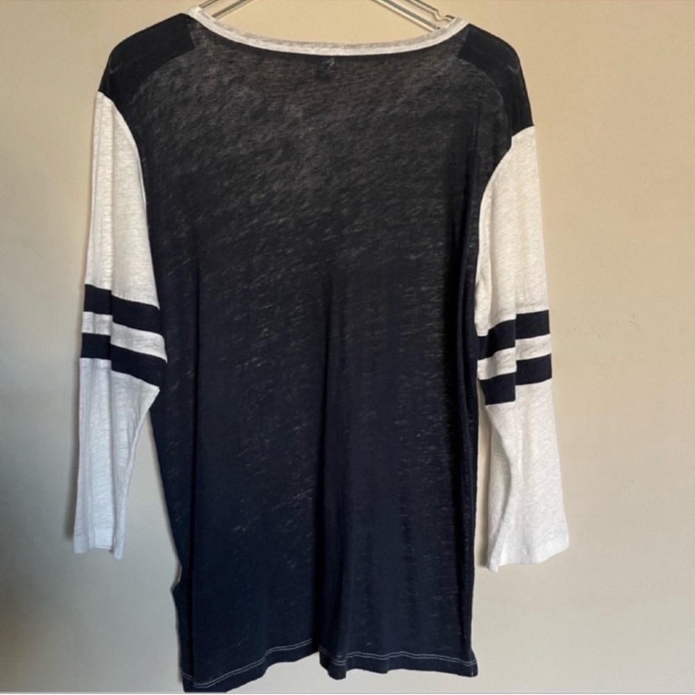J. Crew Baseball Tee Linen s M - Picture 4 of 4